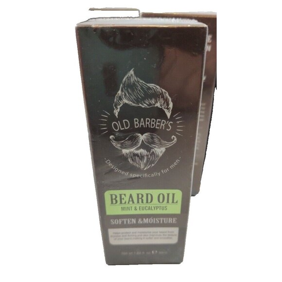 6 Bottles of Old Barbers Beard Oil Mint and Eucalyptus Men's Beard Oil - Picture 5 of 5